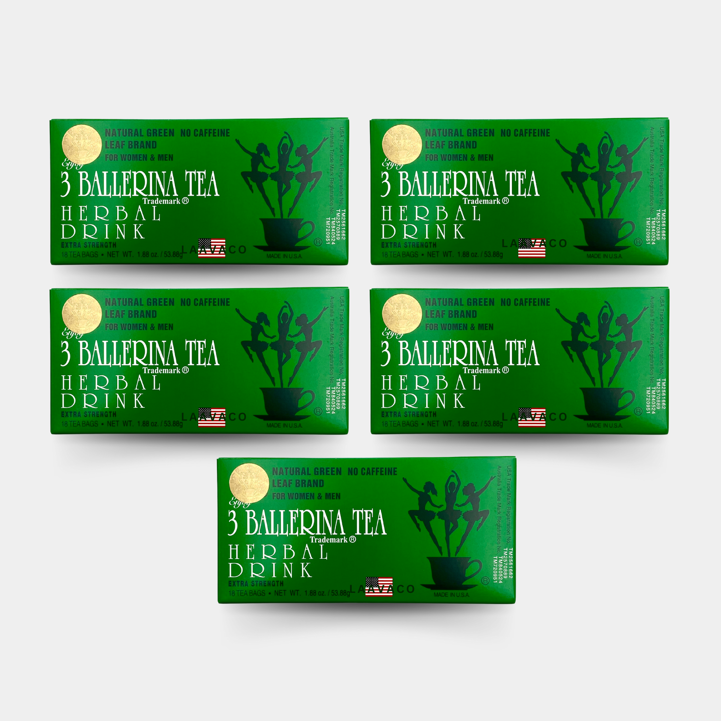 3 Ballerina Tea Herbal Drink – Extra Strength | Caffeine-Free Herbal Blend