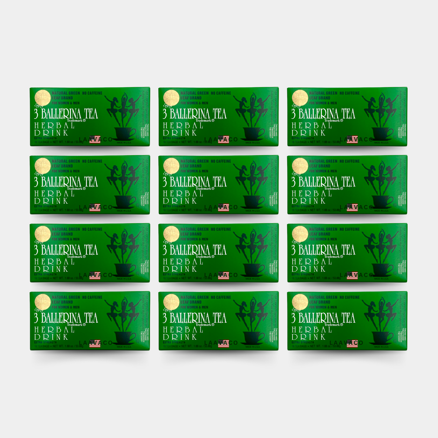 3 Ballerina Tea Herbal Drink – Extra Strength | Caffeine-Free Herbal Blend
