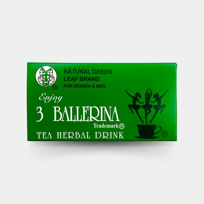 3 Ballerina Tea Herbal Drink – Regular Strength | Caffeine-Free Herbal Blend (30 Tea Bags)