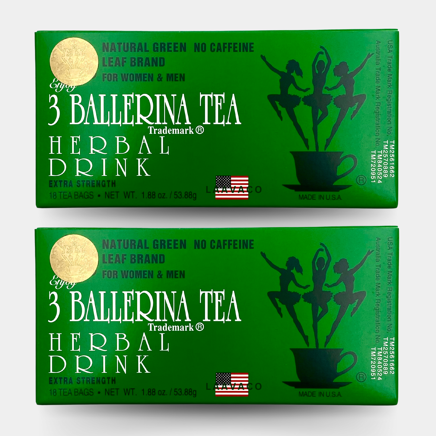 3 Ballerina Tea Herbal Drink – Extra Strength | Caffeine-Free Herbal Blend